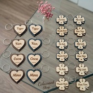 -MESSAGE NAME ON REQUEST VIA CHAT/TN ON ORDER - Name Key Chain upon Request price of 1 piece/Wooden 