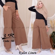 Kulot linen highwaist premium tebal / kulot linen wanita jumbo / kulot linen bb 95 / kulot linen pre