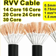 14 Core 16 Core 20 Core 24 Core 30 Core RVV Cable Multi Core Power Line Signal Control Cable 0.5mm ²