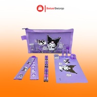 Whimsical Stationery Bundle 7-in-1 Stationery Set Ziplock Stationery Pouch Set Cute Motif Stationery