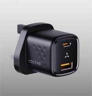 VOLTME Revo 30 Duo CA | PD30W | USB-C & USB-A Ports | UK Plug | GaN Charger