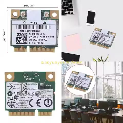 P9JB For Dell DW1702 Atheros AR5B195 Wireless and BT WiFi Card