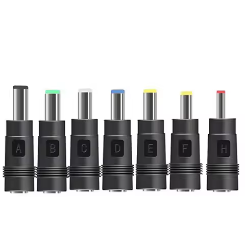Power Adapter 5.5x2.1mm Female to 2.5x0.7/3.5x1.35/4.0x1.7/5.5x2.5/5.5x2.1/5.5x1.7/4.8x1.7mm Male Ad