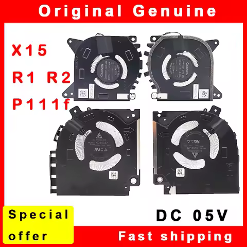 New Laptop CPU GPU Cooling Fan Cooler For Dell Alienware X15 R1 R2 P111F P111F001 082VD4 0V0G61 07M2