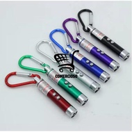 Mainan Anak Senter Laser Leser Pointer Keychain Gantungan Kunci Tas Ransel 3 in 1 Portabel