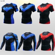 New Nightwing 3D Printing T shirts Men Quick-Drying Gym Sportswear Rashguard JerseyTop For Male Compression Running T-shirt Men