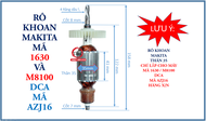 RÔ TO KHOAN MAKITA 1630 DÙNG CHUNG MaKiTa M8100 và Khoan DCA AZJ 16 ruột máy khoan 1630 - m8100 mak