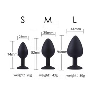 Terbaru Diamond Silikon Anal Plug/ Anal Plug Silikon