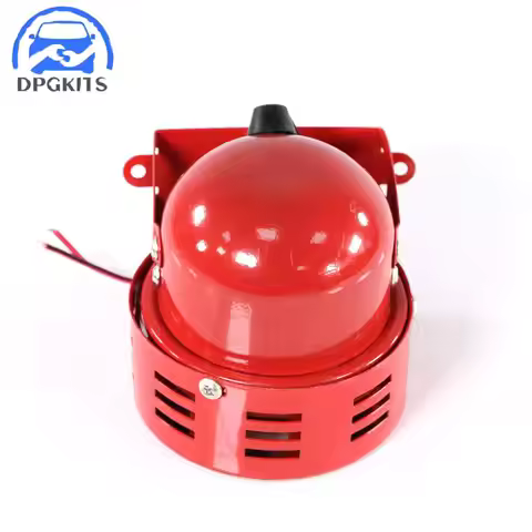 1pc 12V 300DB RED MINI/COMPACT ELECTRIC MOTOR AIR RAID AIR HORN SIREN ALARM CAR/TRUCK Engine Car Acc
