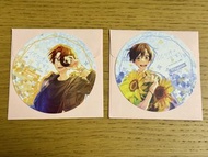 (放) 佐佐木與宮野 animate cafe紙杯墊 佐佐木和宮野一對