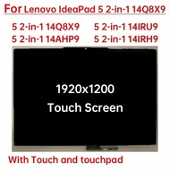 14 Inch Laptop LCD Touch Screen For Lenovo IdeaPad 5 2-in-1 14Q8X9 14IRU9 14IRH9 14AHP9 Display Digi