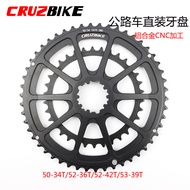 CRUZbike Road Bike Chainring GXP Chainring Aluminium Alloy Daisy Chainring Double Chainring