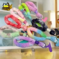mingxuan2 Multi-color Plush Mobile Phone Lanyard With Patch Universal Wrist Strap Hand Rope Mobile P