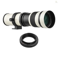 Camera MF Super Telephoto Zoom Lens F/8.3-16 420-800mm T Mount with Adapter Ring Universal 1/4 Threa