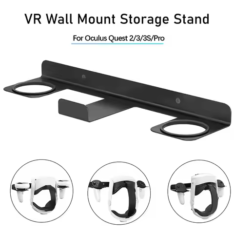 VR Save Space Wall Mount Storage Stand Hook - for Meta/Oculus Quest 2/Oculus Quest 3/ Quest 3S/Oculu
