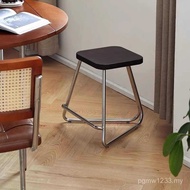 Restaurant Bench Household Stool Square Stool Baohaus Low Stool Antique Creative Solid Wood Cafe Med