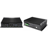 Industrial Fanless Computer with Intel i5 8500T, VGA + 2 x HDMI, 3 x GLAN, 6 x COM (Model: MPCX-B360
