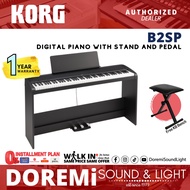 Korg B2SP Digital Piano Package FREE Keyboard Bench - Black