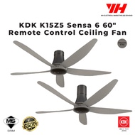 KDK K15Z5 SENSA 5 60" Ceiling Fan (REY) (Long Pipe)/ QEY (Short Pipe)