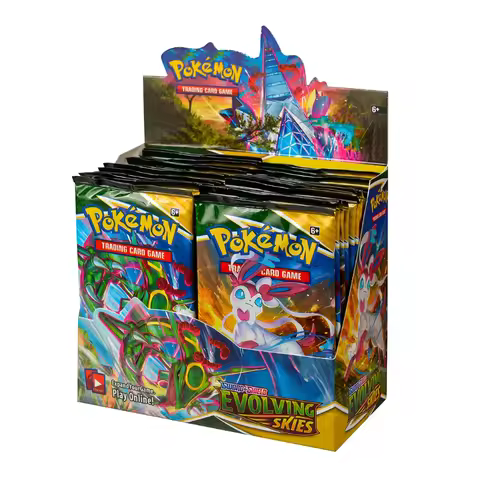 Cute Monster TCG Evolving Skies Booster Box Sealed English Sword Shield Trading Card Game Collectibl