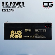 ( NO supply to SABAH & SARAWAK ) BATTERY BIG Power 12V 2.3Ah battery Rechargeable Sealed Lead Acid B