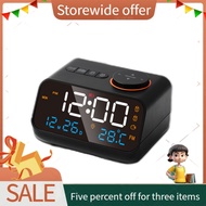 PAT Led Digital Alarm Clock Fm Radio Dimming Rechargeable Temperature Humidity Meter With Snooze Function