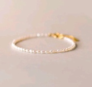 【日本手作】高品質淡水 Keshi 珍珠細緻優雅手鍊