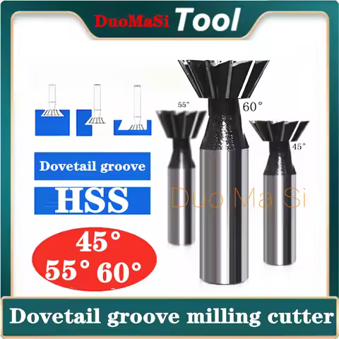 10mm 12mm 16mm 20mm 25mm 30mm 40mm 50mm 60mm Dovetail Milling Cutter 45 55 60 Degrees CNC Router Bit
