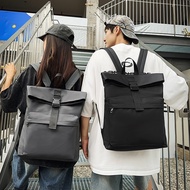 Sikimo Leather Backpack Waterproof School Bag Large Capacity Traveling Bag Laptop Backpack