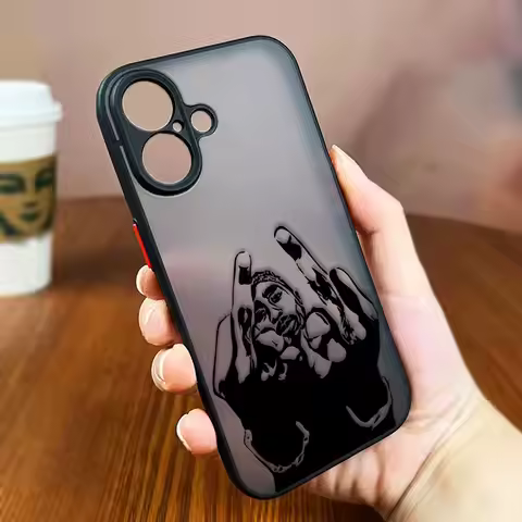 Rap Singer Tupac 2pac Matte Phone Case For VIVO V21 V23 V29 V50 V60 Y04 Y15S Y19S Y20 Y21 Y22S Y35 Y