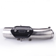 ฝาครอบป้องกันท่อไอเสียรถจักรยานยนต์51มม. ท่อไอเสียคาร์บอนสำหรับ BUKE KTM125 250 RC390 2017 2018 2019