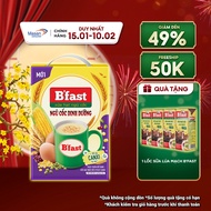 Thực phẩm bổ sung sữa hạt ngũ cốc Bfast Canxi hộp x 40gói x 25gr