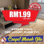[READY STOCK] Korean Vinyl Flooring 3mm Luxury Plank Pvc 6 inch X 36 inch PELEKAT LANTAI CORAK KAYU