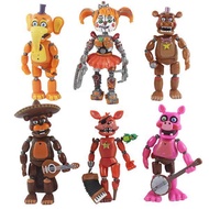 6pcs/set 14.5-17cm 6pcs/lot PVC Five Nights At Freddys Action Figure FNAF Bonnie Foxy Freddy Fazbear