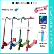 Scooter FREE 3 LED Wheels FREE Ring Bell Kids Children Education Sport