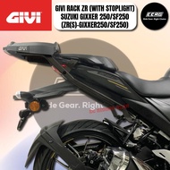 GIVI RACK ZR (WITH STOPLIGHT) SUZUKI GIXXER 250/SF250 (ZR(S)-GIXXER250/SF250)