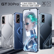 GT30 Pro Smartphone 16GB+1TB 7.3inch 6800mAh 4G/5G Cellphone Face Recognition Android Phone