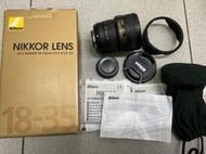 [保固一年高雄明豐] 公司貨 95新 Nikon AF-S 18-35mm F3.5-4.5G ED [K1905]