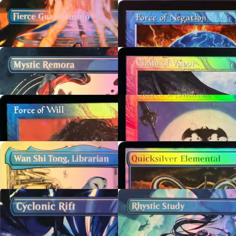 LK10 Faerie Mastermind Force of Negation Mystic Remora Rhystic Study Swan Song High-Quality TCG Prox