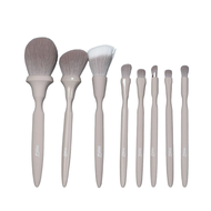 Bộ cọ trang điểm MSQ 8pcs Macaron Makeup Brush Set màu nâu