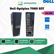 PC i7 Dell Optiplex 7060 SFF Intel Core i7 (8th Gen) / 8GB RAM / 256GB NVME / Win 11 Home (Refurbish