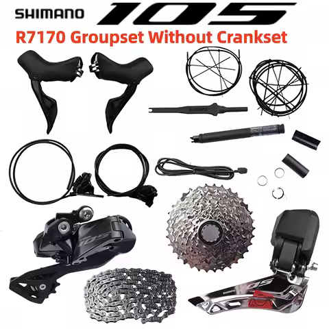 Shimano 105 Series Di2 Groupset R7170 Electronic Part 2x12s No Crankset ST-R7170 FD RD R7150 CS-R710