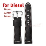 20-26mm Vintage Leather Watch Band for Diesel DZ7333/7348/4318 - Retro Style Men's Strap Replacement
