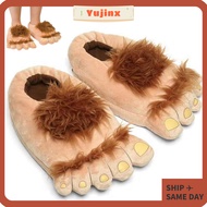 YUJINX Winter Hobbit Plush Slippers - Comfortable & Warm House Slippers for Men & Women