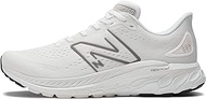 New Balance Men Fresh Foam X 860 V13 Running Shoes, White/Dark Silver Metallic, 8.5 Wide