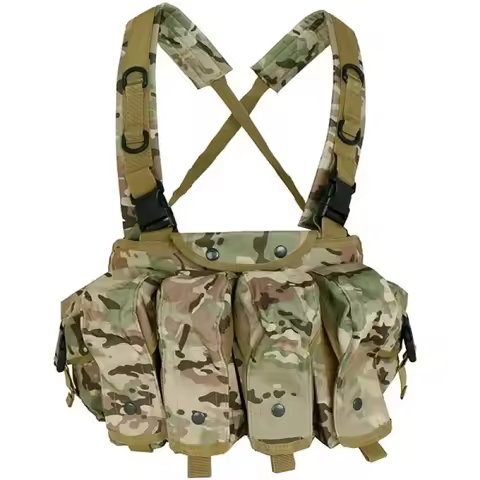 Tactical AK Combat Vest Male Hunting Ammo Chest Rig Multicam Military Assault Vest Molle Shooting Ai