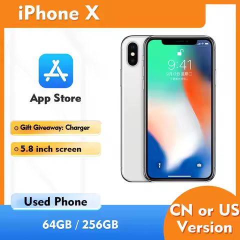 Apple iphone X 4g Smartphone 5.8inch 2436x1125 Screen ROM 64GB 256GB 12MP Camera GPS All Colors used