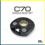 HONDA C70 - HANDLE BUSH SET  HANDLE LOWER RUBBER BUSH C70 LAMPU BULAT