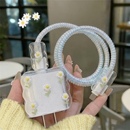 PD 18W/20W Charger Head Cover Sets Spring Cable Winder Flower Cable Protector Charger Cord Cover