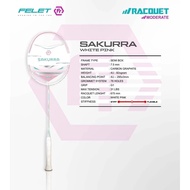 Felet Bundle Pack SAKURRA SERIES Badminton Racket 100% FELETOriginal Felet Racket